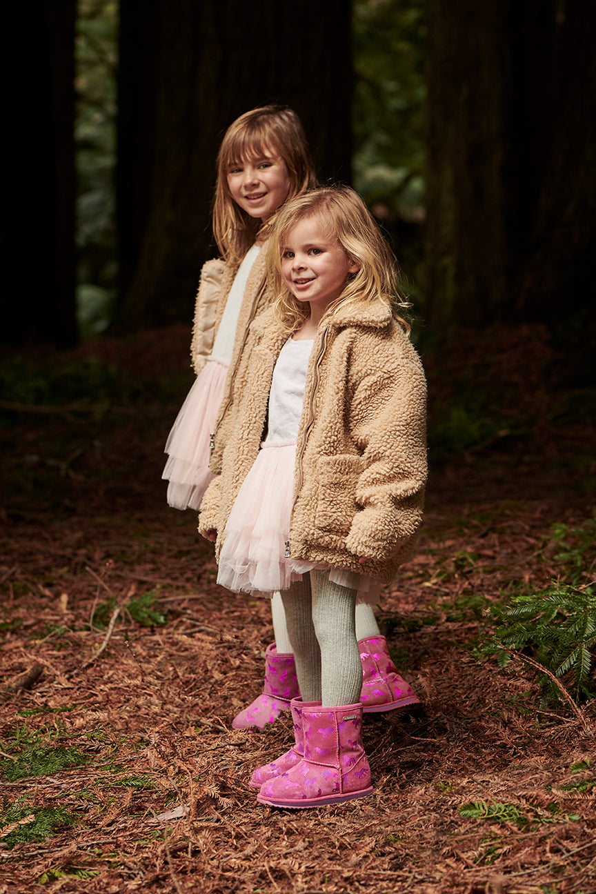 Emu Australia's Winter Boot Collection: Cozy Baby Booties, Adorable Toddle Prints, Brumby LO, and Tarlo Ski-Inspired Boots!