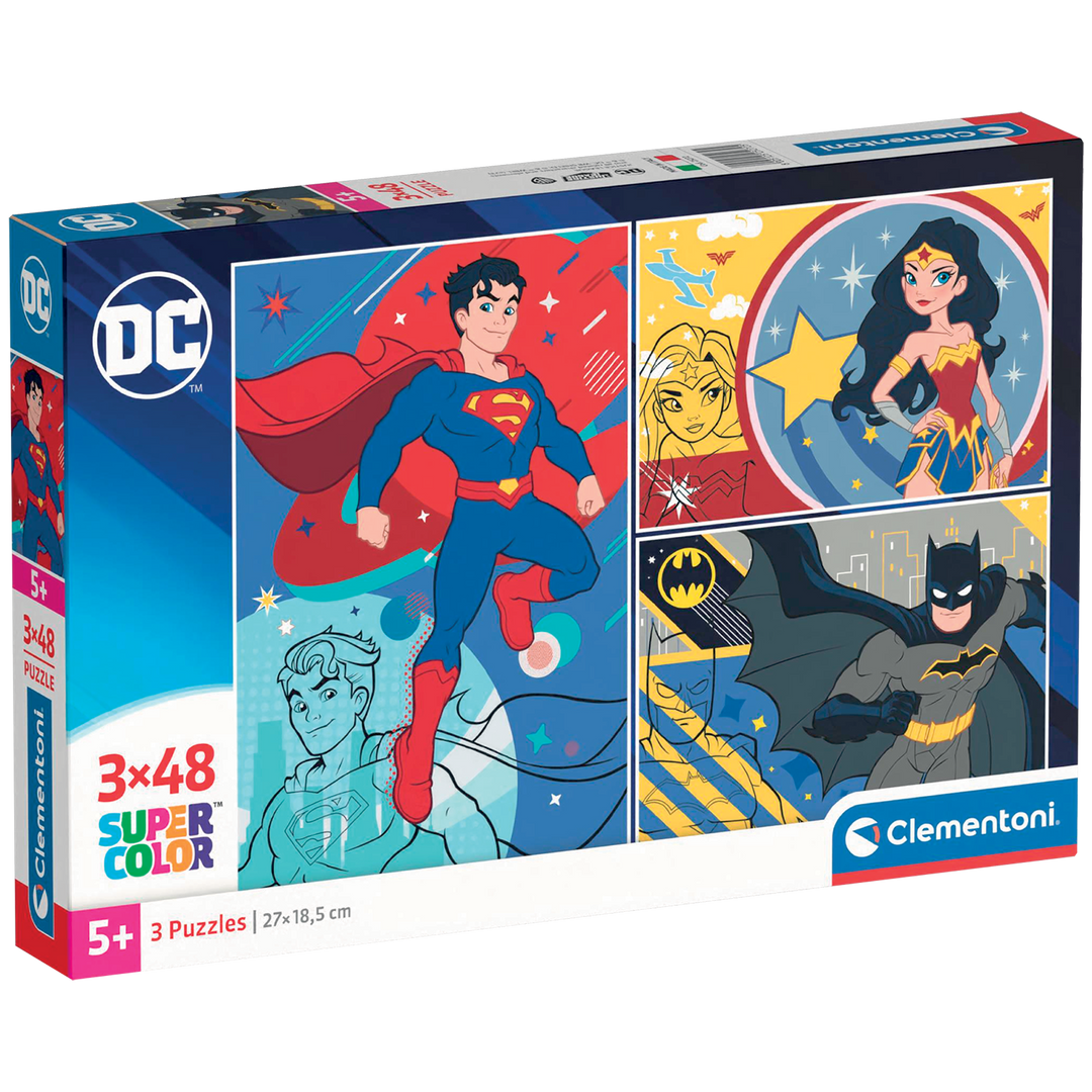 Clementoni DC Comics 3-Pack 48 Piece Puzzles