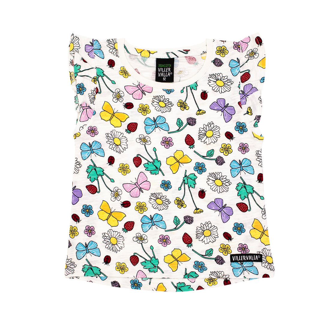 Short Sleeve Floral Top | Size 98cm (2-3 Years) Final Sale