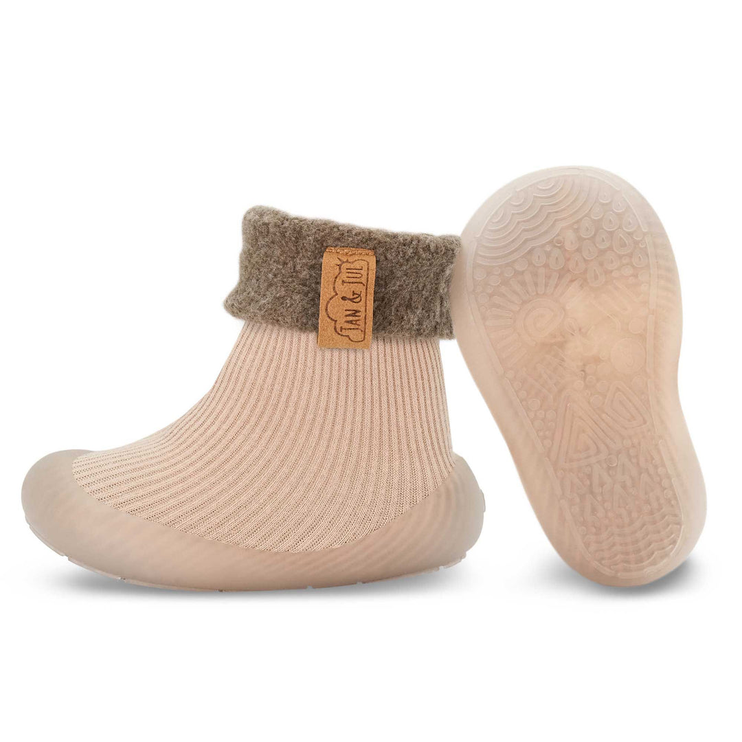 Product photo of the Cozy Sock Shoe | Jan & Jul in oatmela
