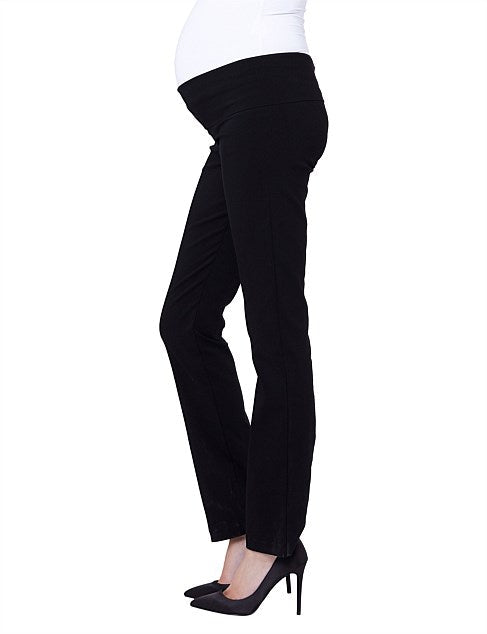 Suzie Super Straight Maternity Pant in Black  | Final Sale XS