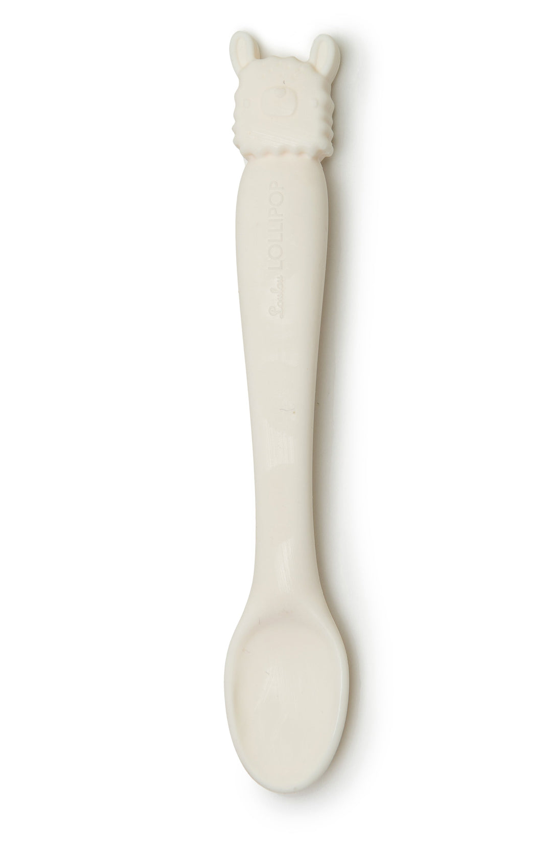 Llama cream Silicone Infant Feeding Spoon from LouLou Lollipop