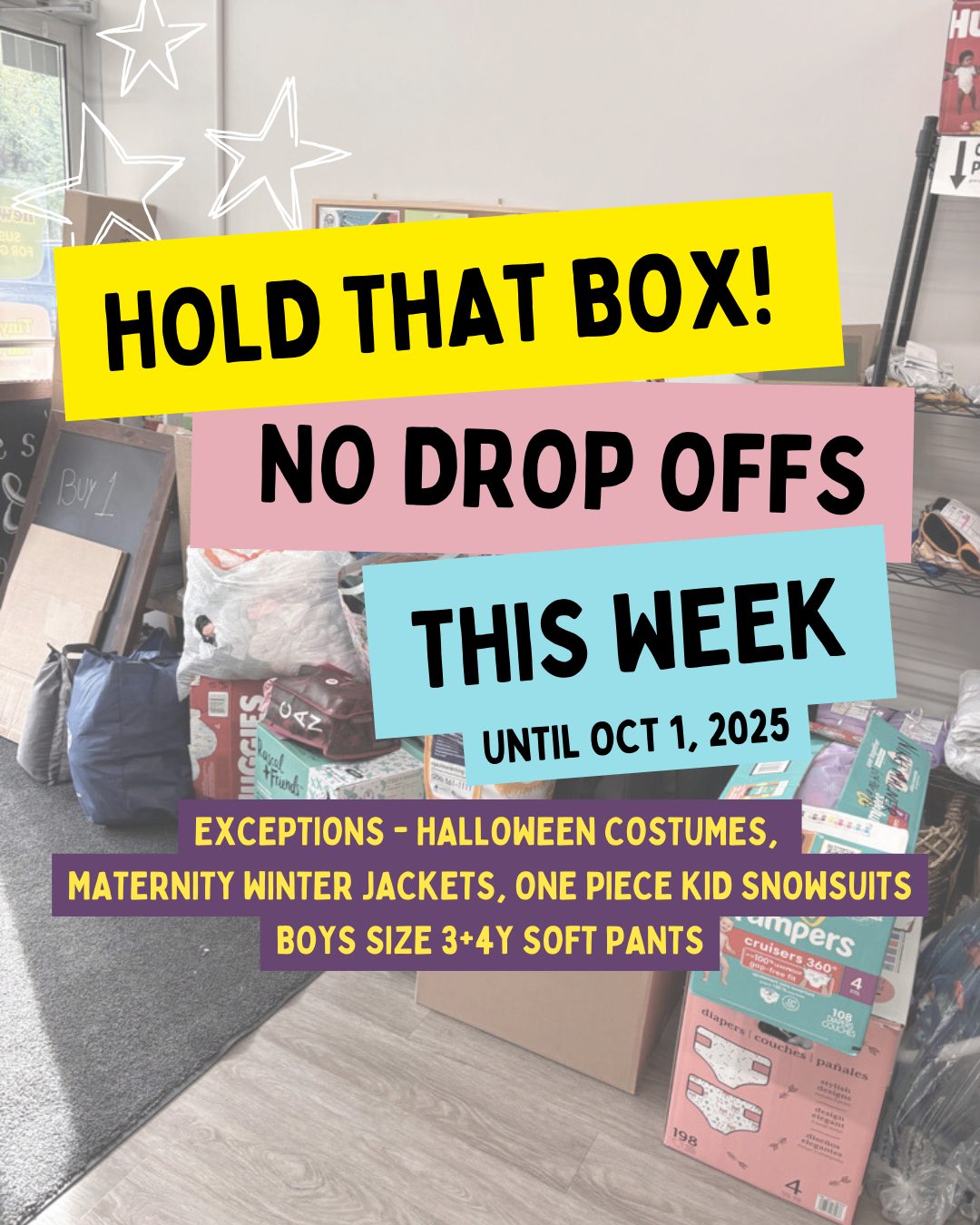 Consignment Pause until October 1, 2025