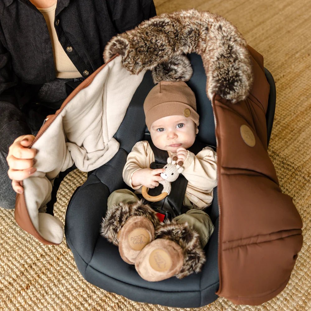 Winter Car Seat Covers by Petit Coulou: Keeping Canadian Parents and Babies Cozy on the Go - Nest and Sprout