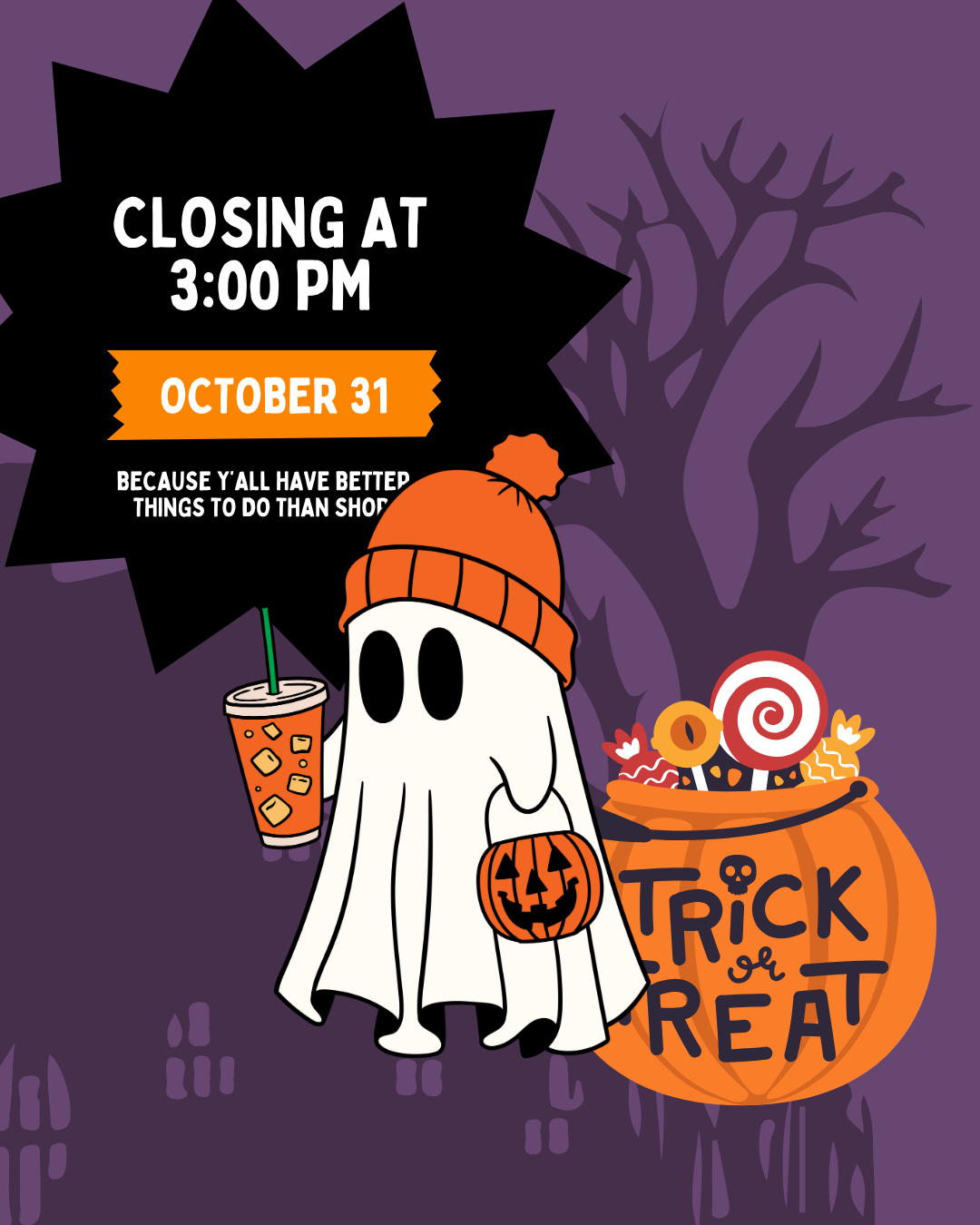 Halloween Hours 2025