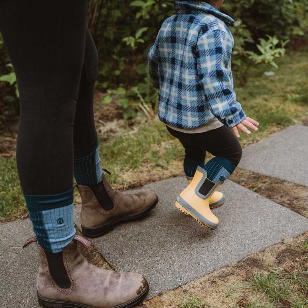 What's the Secret to Cozy Kids in Winter? Q for Quinn's Wool Socks! - Nest and Sprout