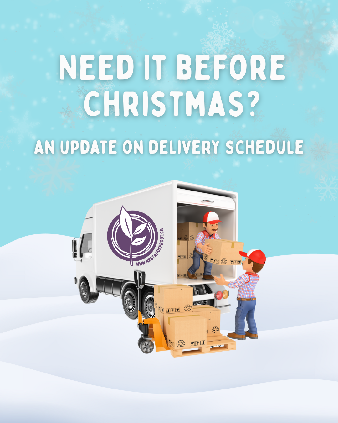 Need it before Christmas? Cutoff and upgrade info
