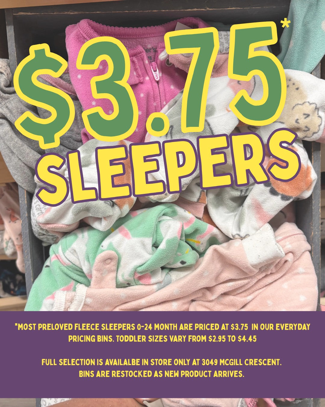 Why Pay Full Price for Fleece Sleepers in Prince George?