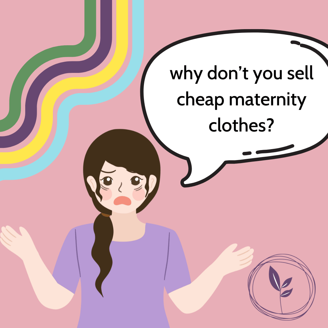 Why we don't carry cheaper maternity leggings - Nest and Sprout