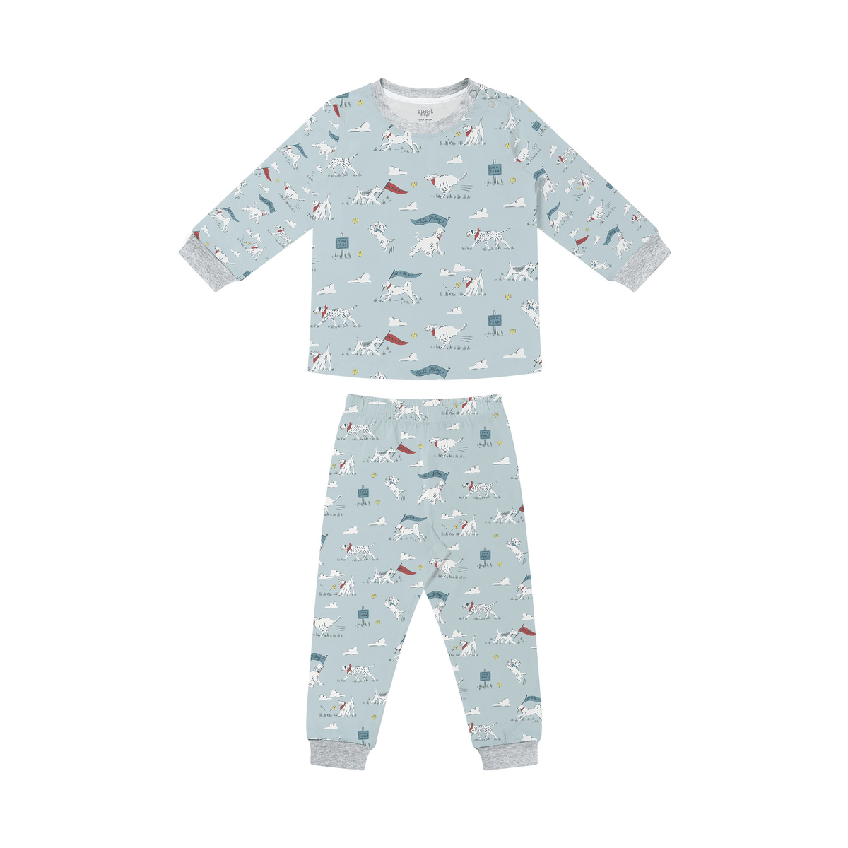 Nest Designs Bamboo Two - Piece PJ | Puppy Park up to 14Y - Nest and Sprout - Nest Designs