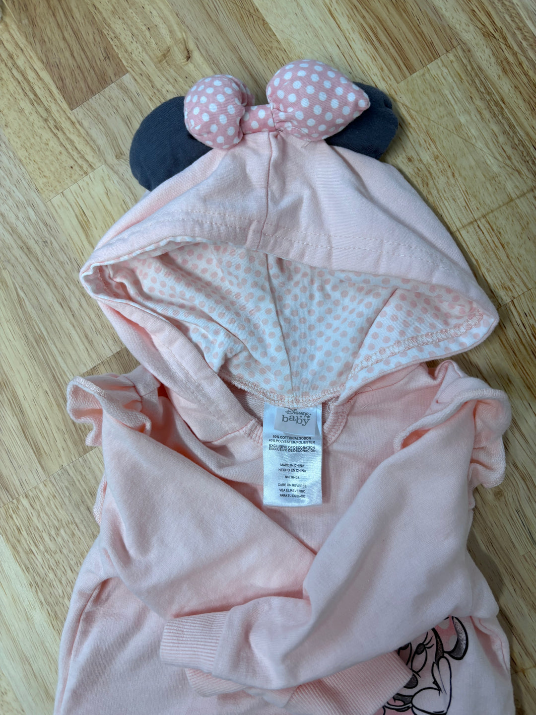 Disney Baby Minnie Mouse Hoodie (6 Months)