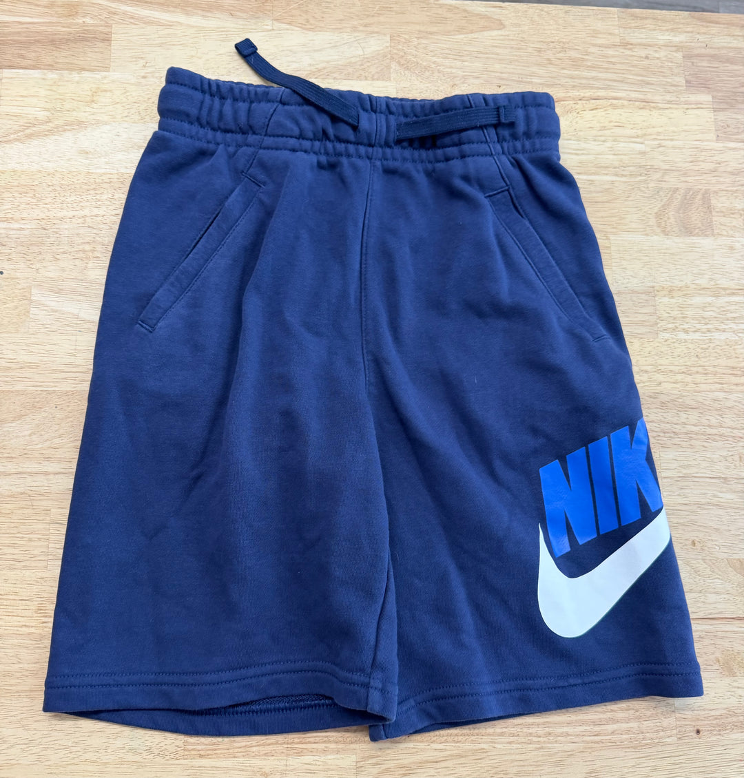 Nike Shorts – Youth L (10–12) | Blue Polyester Cotton Blend