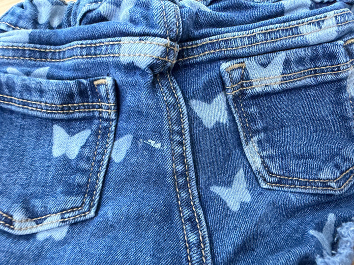 Old Navy Bleached Butterfly Denim Shorts – 3T | Girl Fit