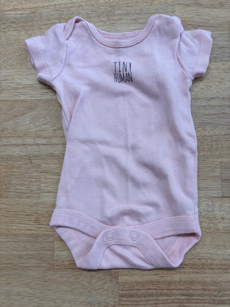 George NB Bodysuit – “Tiny Human” - Nest and Sprout - Consignment