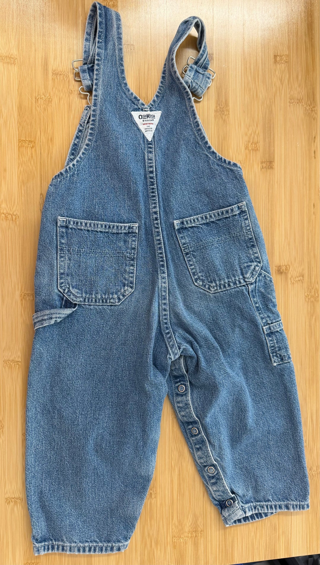 OshKosh 90s Overalls – 3T | The Genuine Article Light Wash 100% Cotton