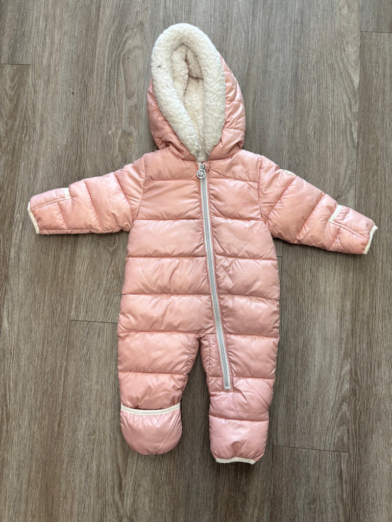 Michael Kors Faux Fur Snowsuit – Pink | 6–12M