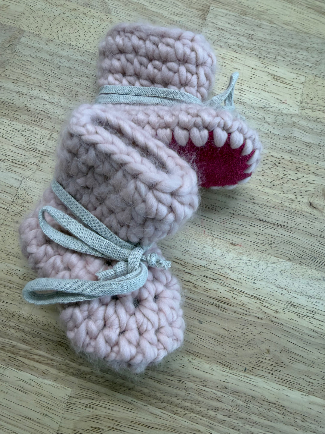 Fish + Hook Co Booties – One Size | Pink Suede Bottoms