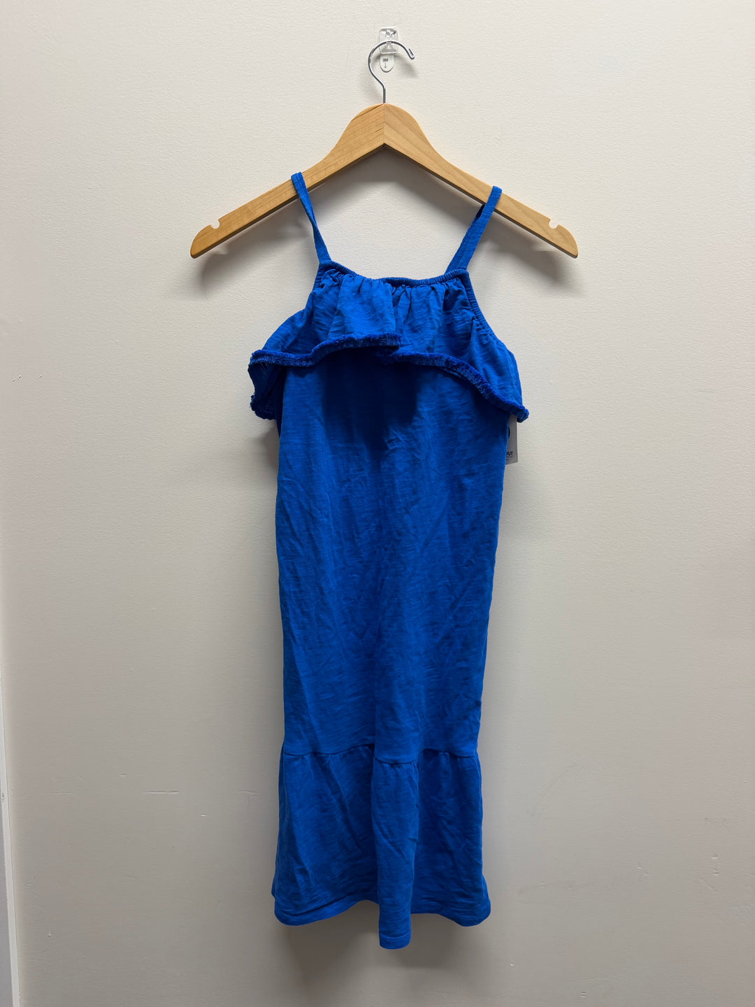 Tea Collection Fringe Midi Dress – 8 | Royal Blue Strap Cotton