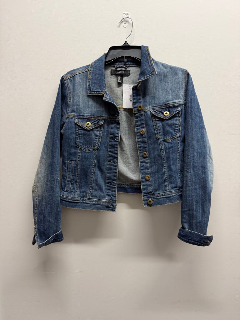 Forever 21 Denim Jacket – Adult S | Medium Wash | Play - Nest and Sprout-Consignment