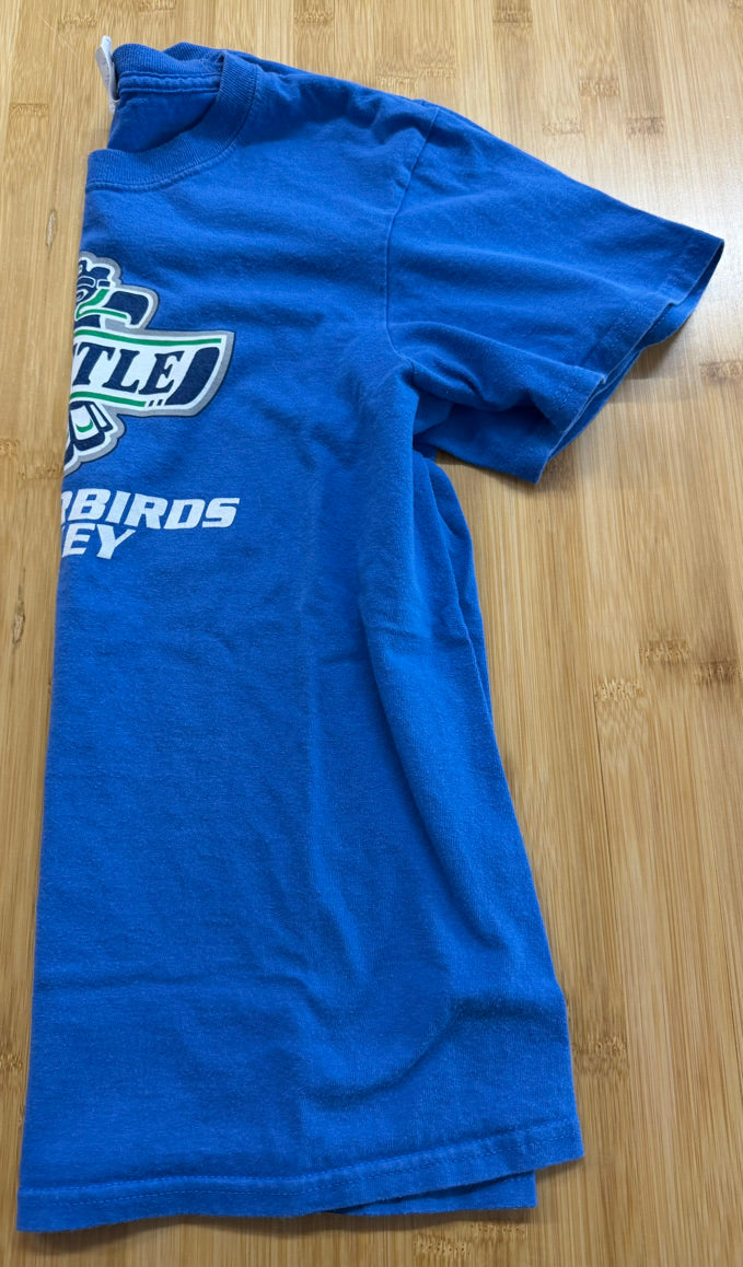 Seattle Seahawks T-Shirt – Youth L | Blue Short Sleeve