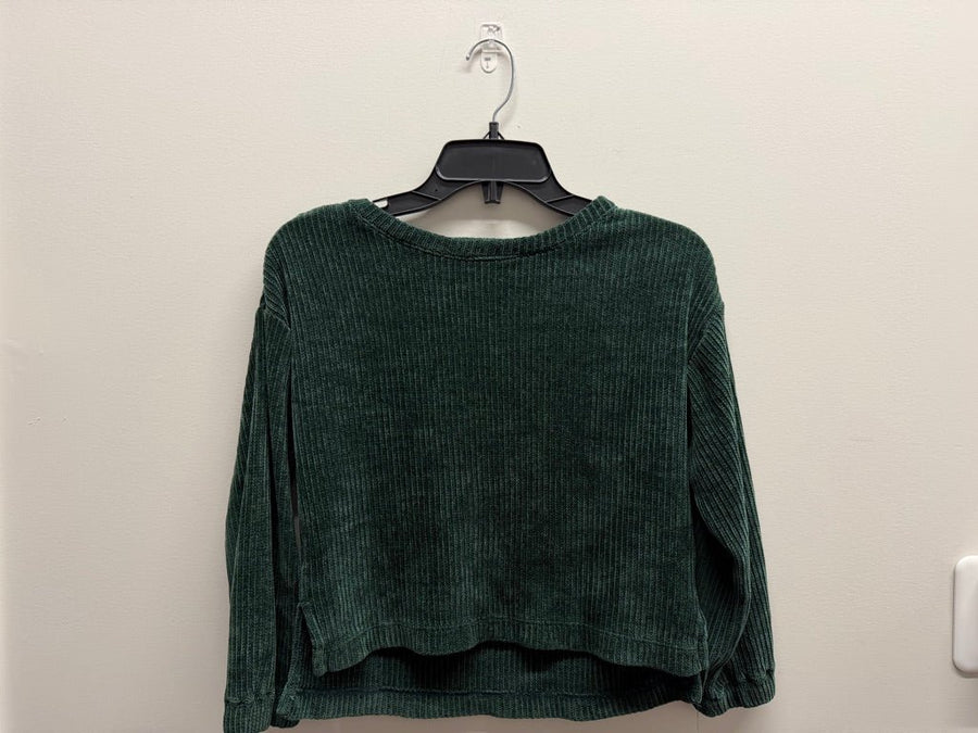 Old Navy Velour-Style Sweater – 10/12 | Forest Green - Nest and Sprout-Consignment