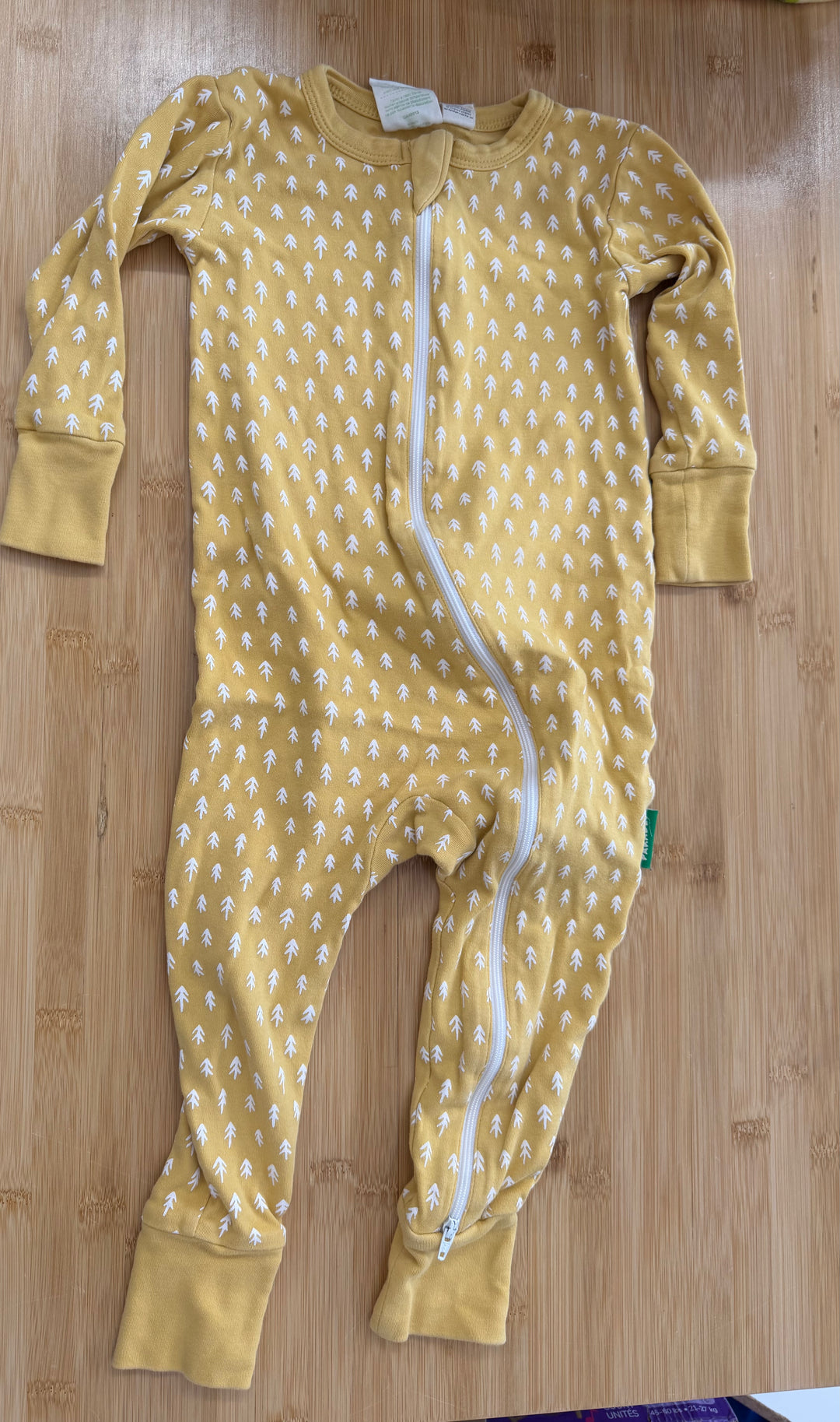 Parade Organics Forest Tree Print Footless Sleeper – 2t | Yellow