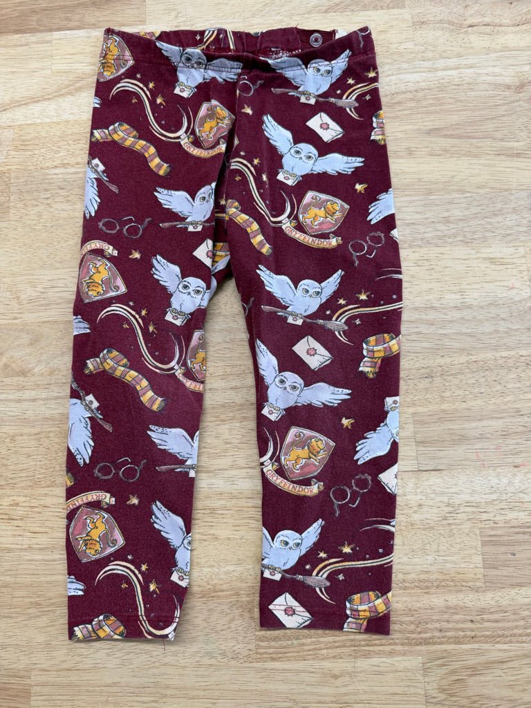 H&amp;M Leggings – 2T | Harry Potter Gryffindor Adjustable Waist (Fair)