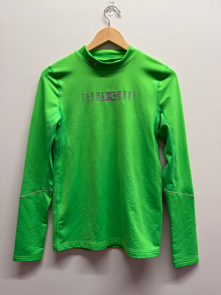 Under Armour Cold Gear Fitted Top – Youth XL | Lime Green