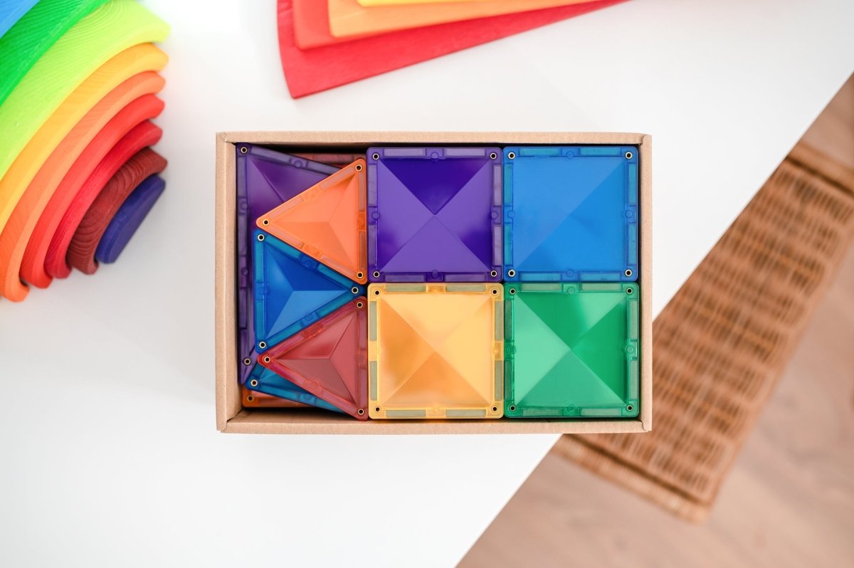 Connetix Rainbow Starter Pack, 60 Pieces - Nest and Sprout - Connetix