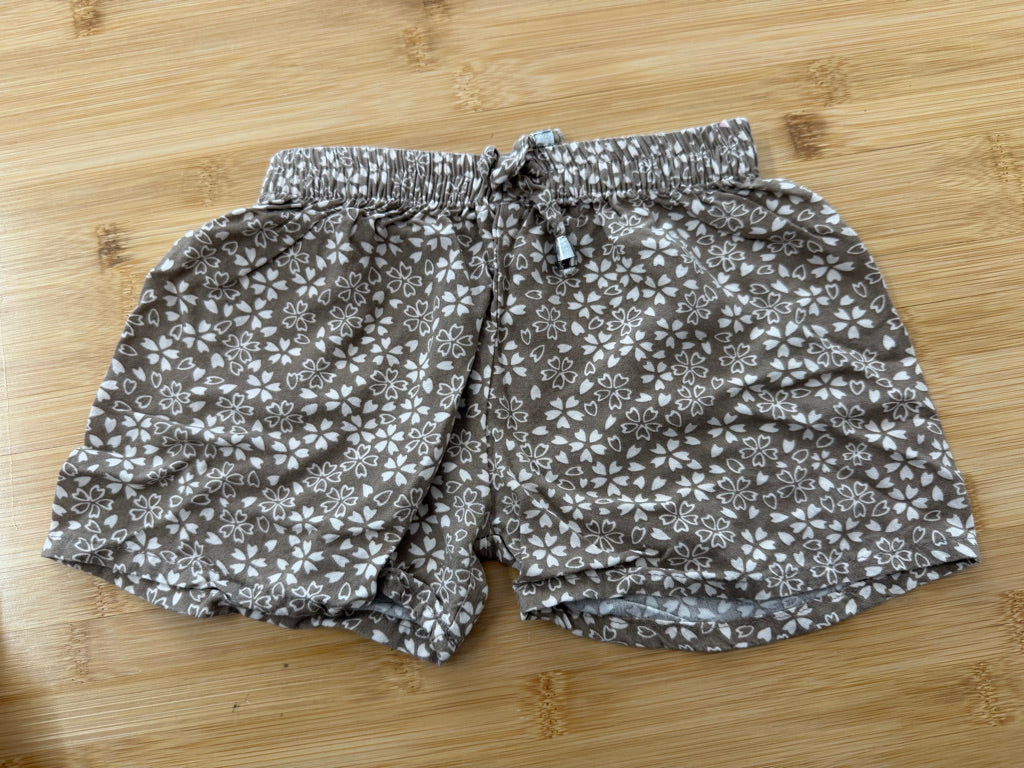 Jeansy Shorts – 4–5Y | Light Brown Floral Print