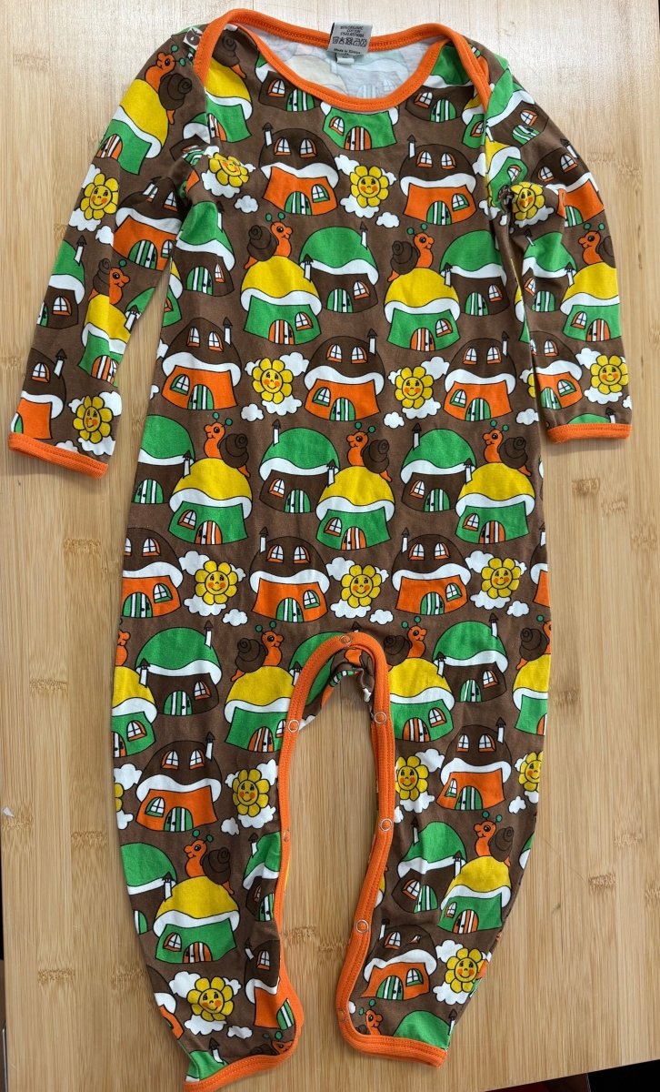 Smafolk Pull-On Romper 86cm – Mushroom Print - Nest and Sprout-Consignment