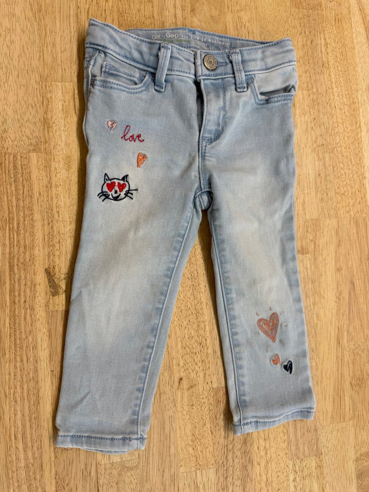 Baby Gap Skinny Jeans – 18–24M | Light Wash - Nest and Sprout-Consignment