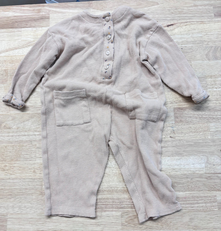 Zara Waffle Playsuit – 12–18M