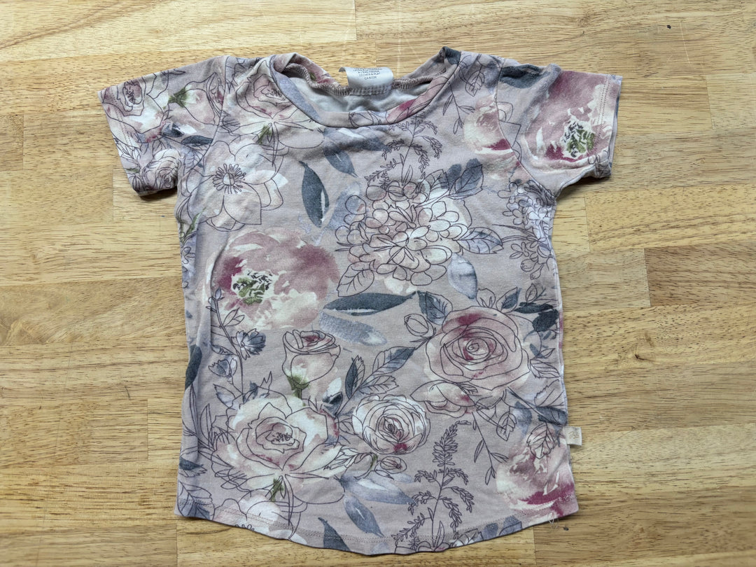 Jax & Lennon Lilac Floral Short Sleeve Top 18–24M (Fair)