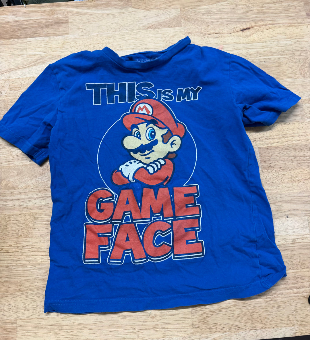 Super Mario "This Is My Game Face" Shirt – Estimated 5 | Blue