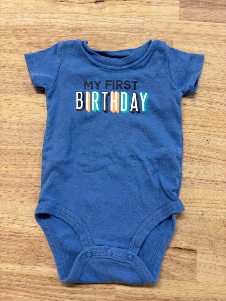 Carter’s "My First Birthday" Bodysuit (9 Months) - Nest and Sprout - Consignment