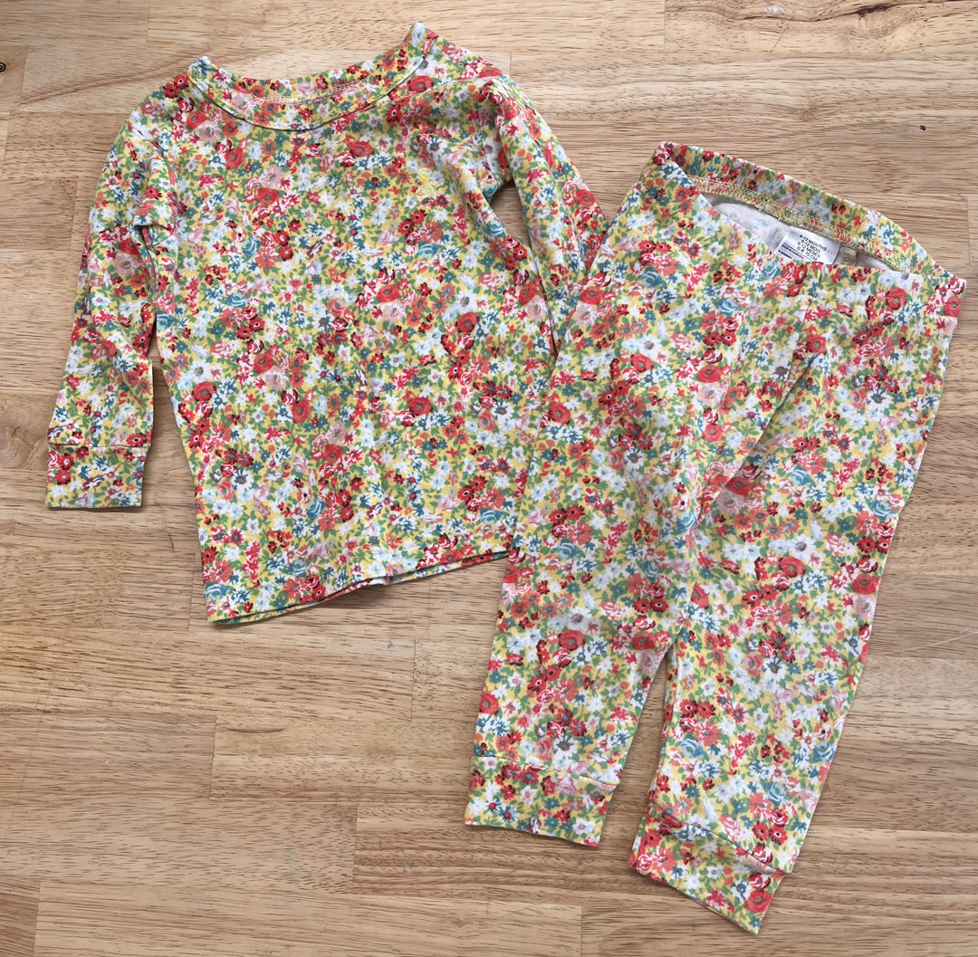 Gap 6–12M Organic Cotton Floral Sleepwear Set