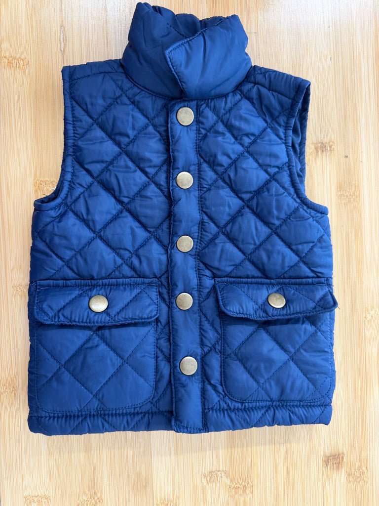 Tommy Bahama Quilted Vest – 6–9M | Blue