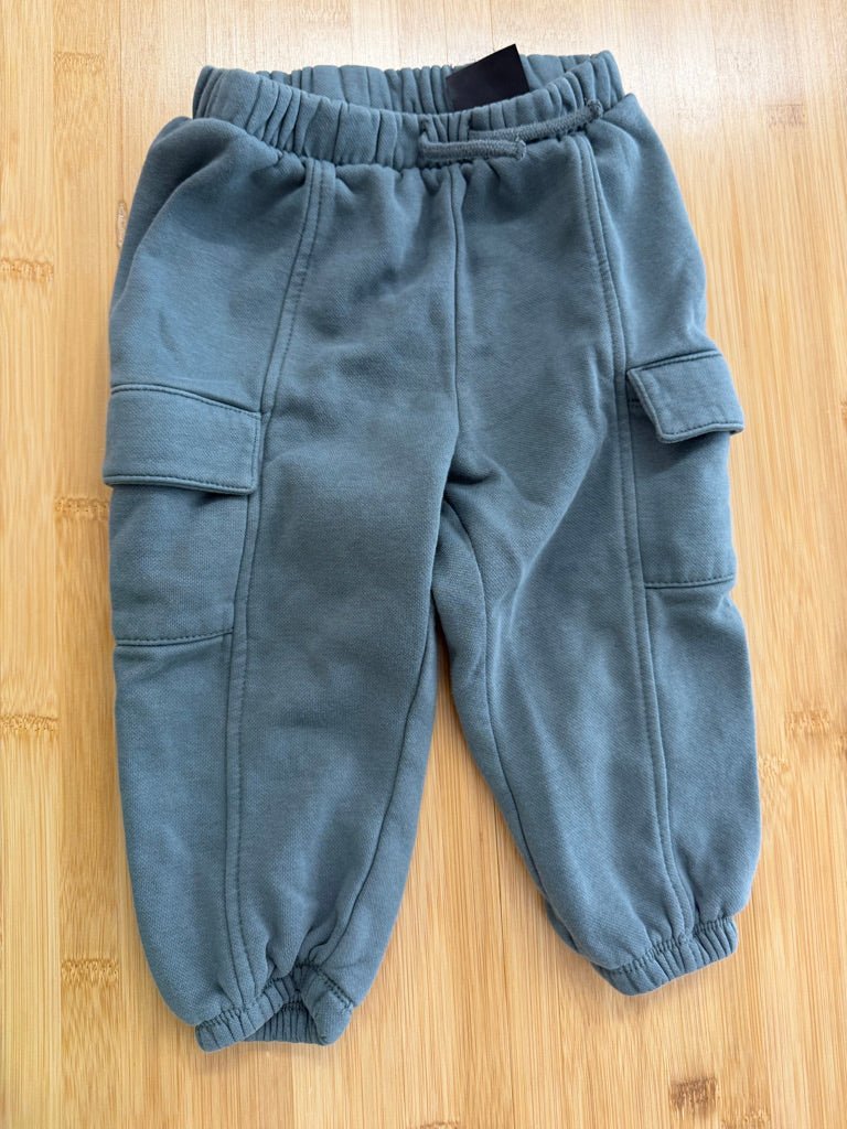 H&M Jogger Pants – 12–18M | Stony Blue Grey - Nest and Sprout-Consignment