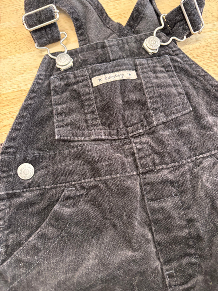 Gap Velour Overalls – 3–6 Months Black