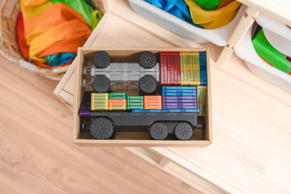 Connetix Rainbow Transport Pack, 50 Pieces - Nest and Sprout - Connetix