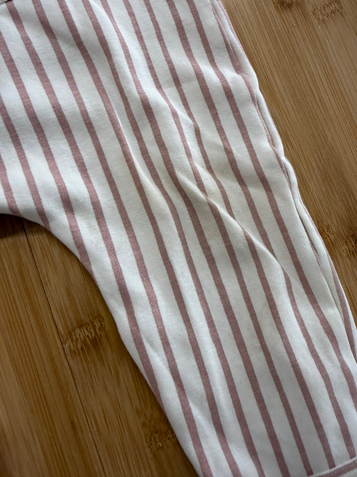 Pehr Stripes Away Overalls – 2T | Dusty Pink | Cream Stripe