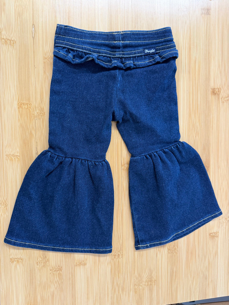 Wrangler Wide Flare Leg Jeans – 12M | Dark Wash Excellent Like New