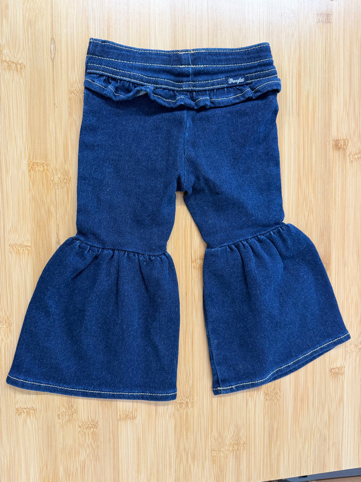 Wrangler Wide Flare Leg Jeans – 12M | Dark Wash Excellent Like New