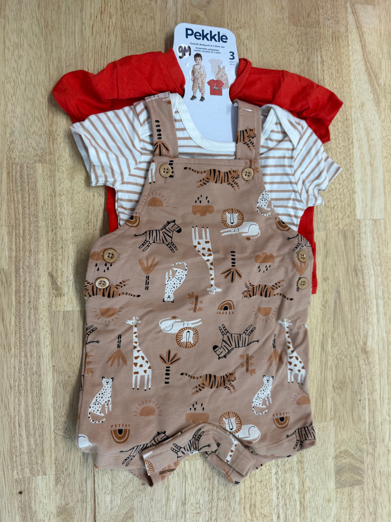 Pekkle Safari Animal Set of 3 – 9M | NWT