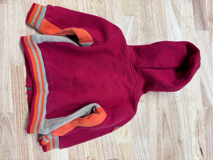 Gagou Tagou Red Zipper Sweater (9 Months)