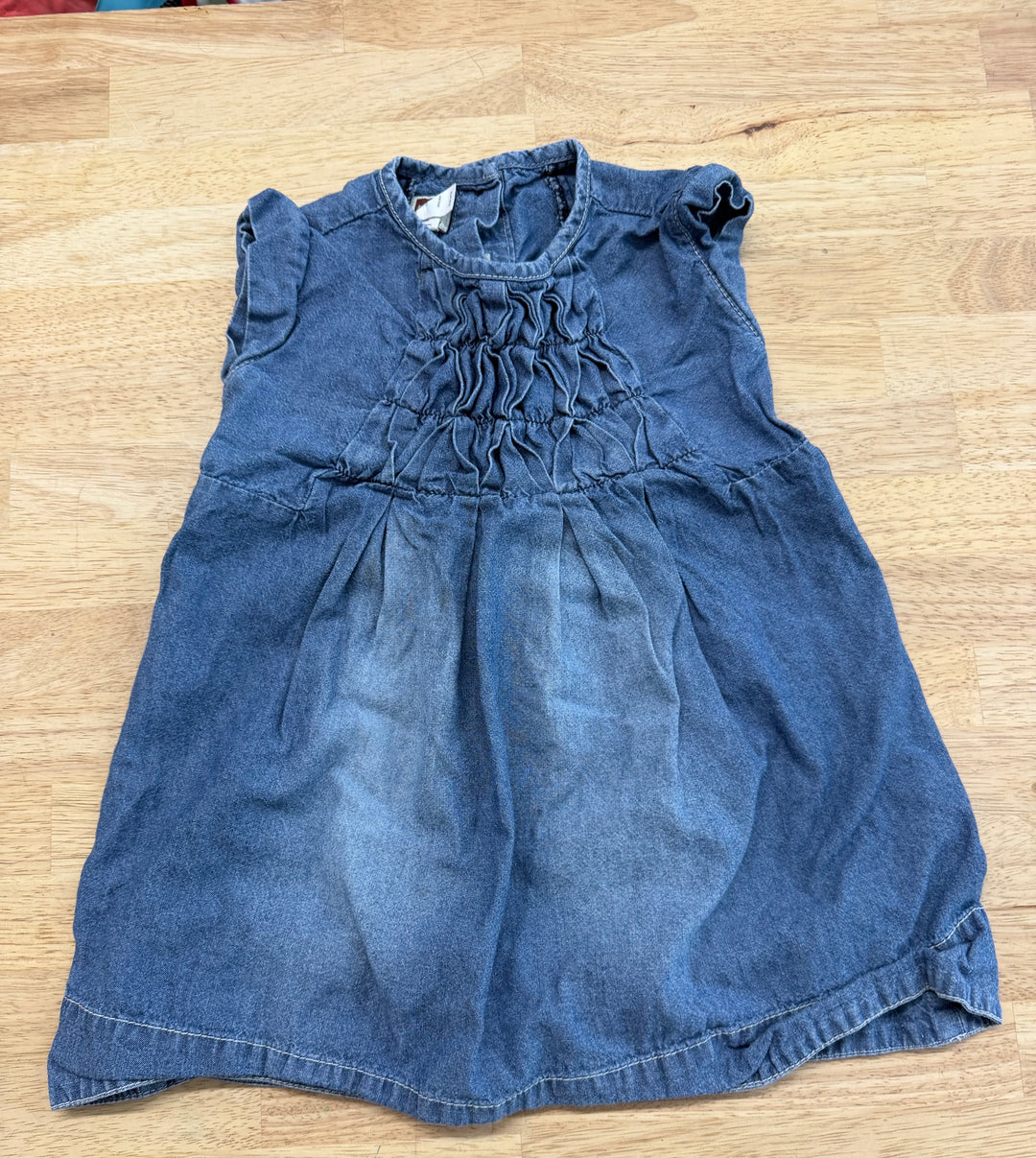 Tea Collection Chambray Dress – 2 | Denim Smocked Bodice