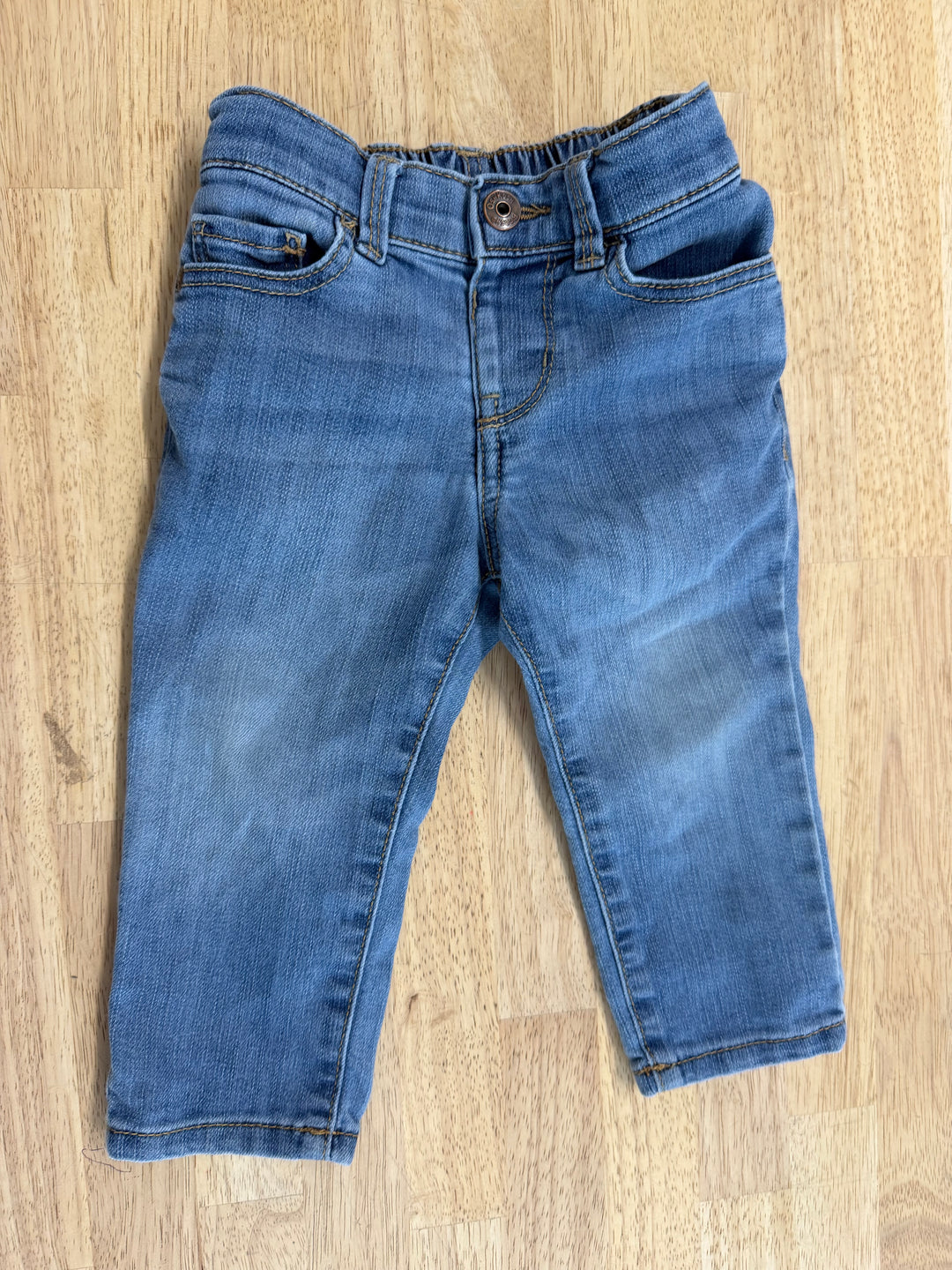 OshKosh Mid-Wash Denim Pant – 12M | Lightweight