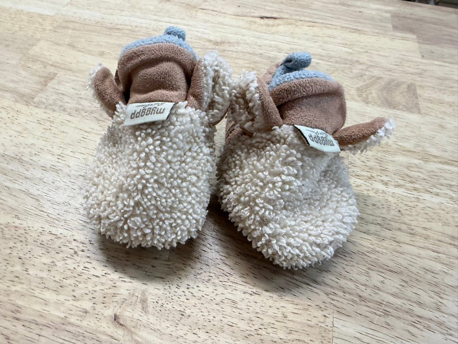 Mygga Bear Slippers – 3 (6–9M Est.) | Light Brown - Nest and Sprout - Consignment