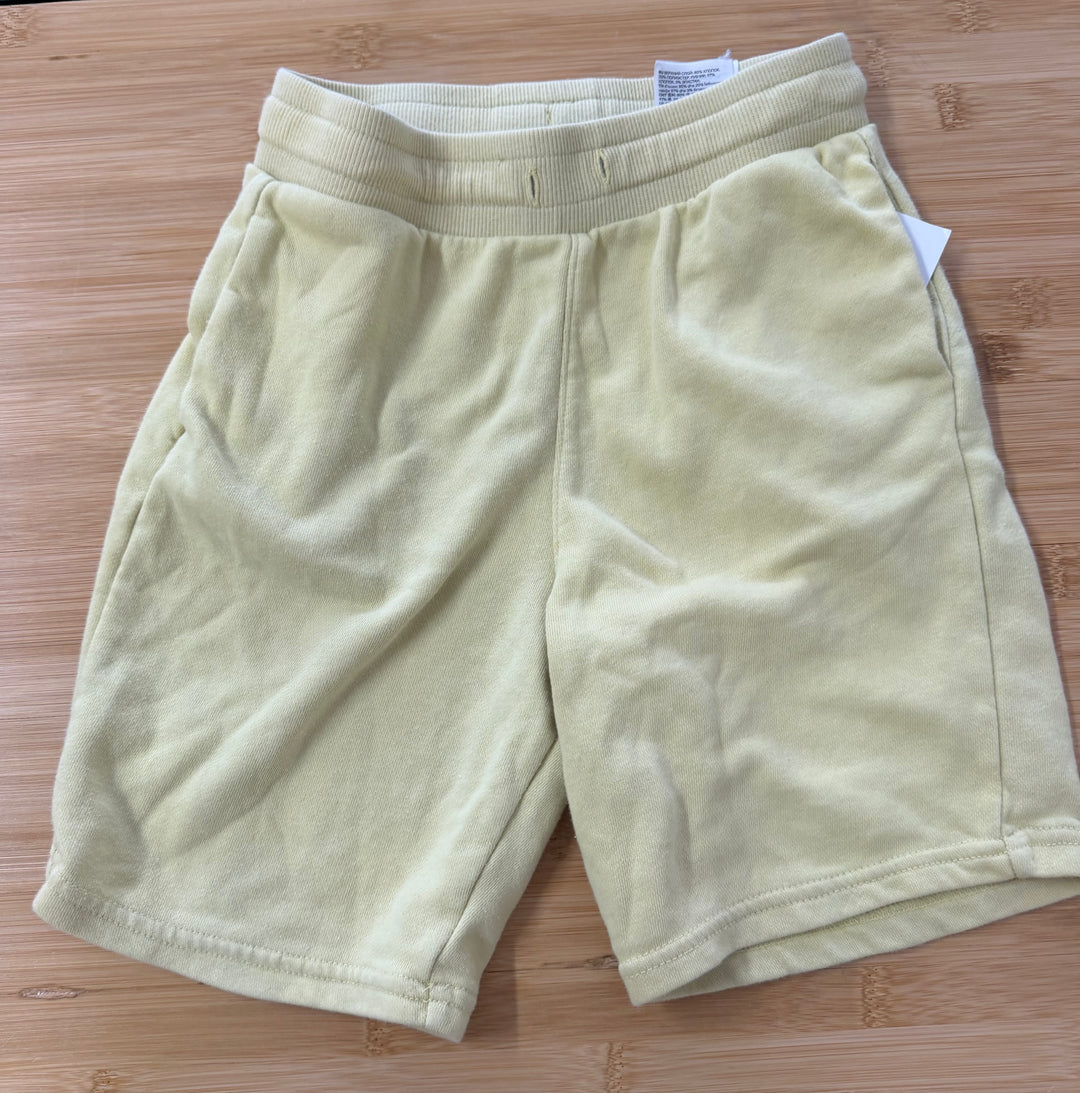 H&M Terry Sport Shorts – 8/9 | Yellow Cotton/Elastane | Play